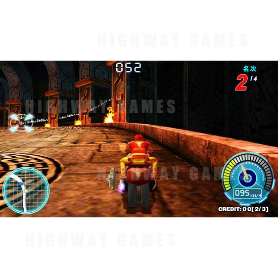 Pop Moto Twin Player Motocycle Arcade Machine - Screenshot 3