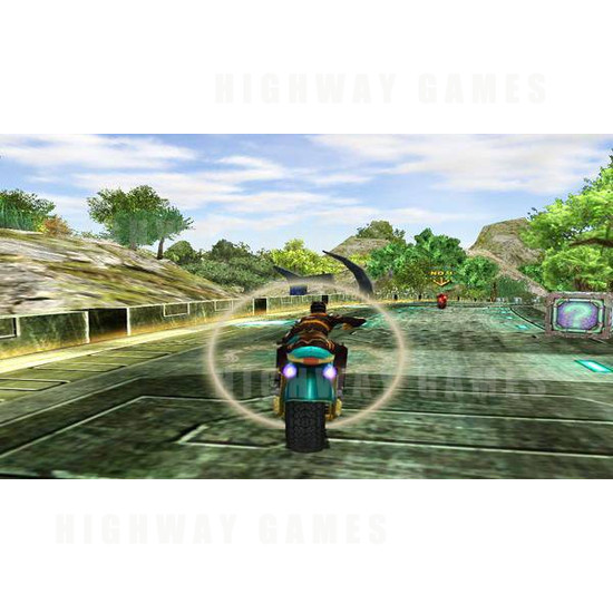 Pop Moto Twin Player Motocycle Arcade Machine - Screenshot 5