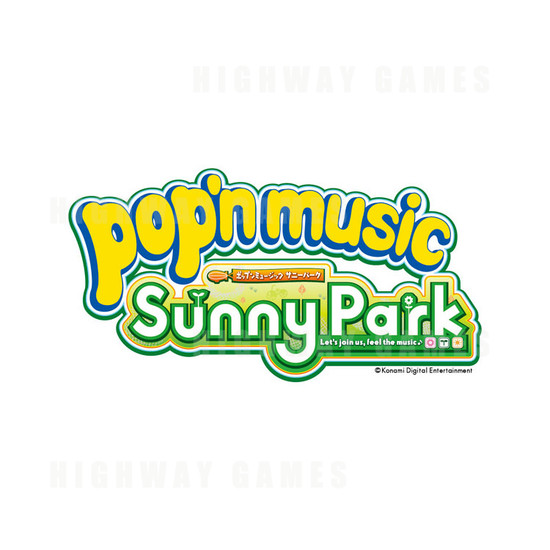 Pop n Music Sunny Park Arcade Machine - Logo