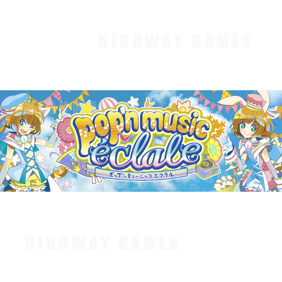 Pop'n Music éclale Arcade Machine - Pop'n Music éclale Arcade Machine Banner