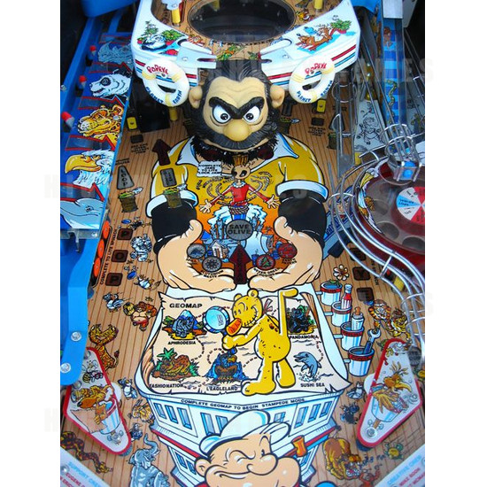 Popeye Pinball Machine - Playfield