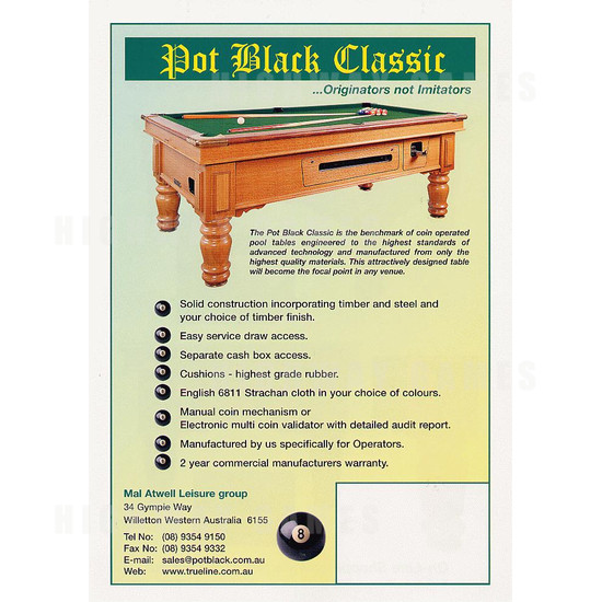 Pot Black Classic - Brochure