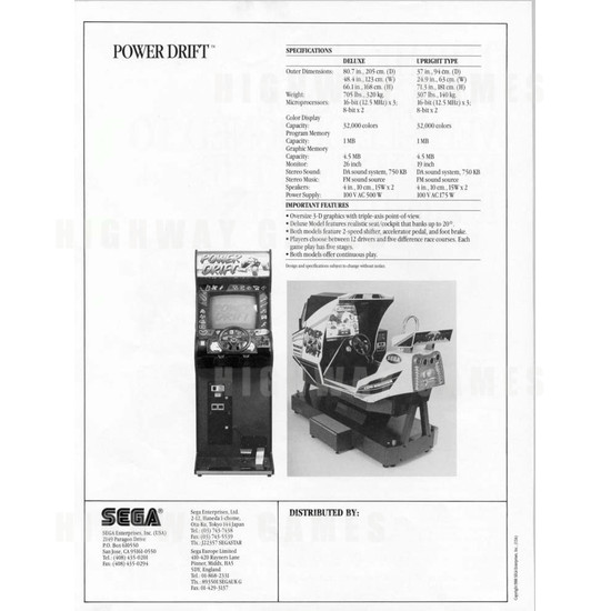 Power Drift - Brochure Back