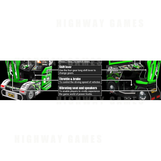 Power Truck Arcade Machine - Cabinet Screenshot