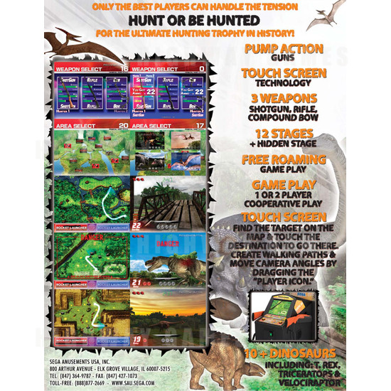 Primeval Hunt (US Version) - Brochure Back