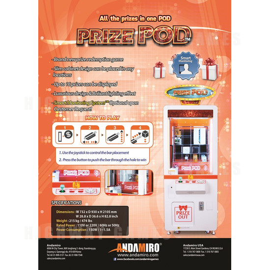 Prize POD Arcade Machine - Prize POD Arcade Machine Brochure