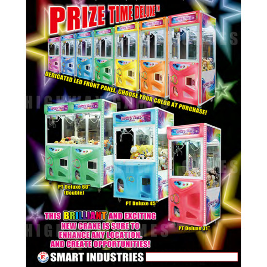 Prize Time Deluxe 31" Crane Machine - Prize Time Deluxe 31
