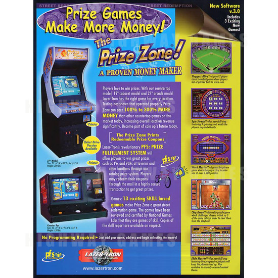 The Prize Zone - Brochure Front