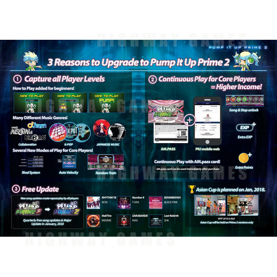 Pump It Up PRIME 2 2017 LX 55" Arcade Machine  - Pump it up Prime 2 2017 - Brochure Page 2