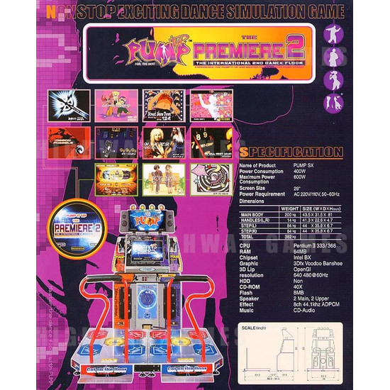 Pump it Up: The Premiere 2 - Brochure Back