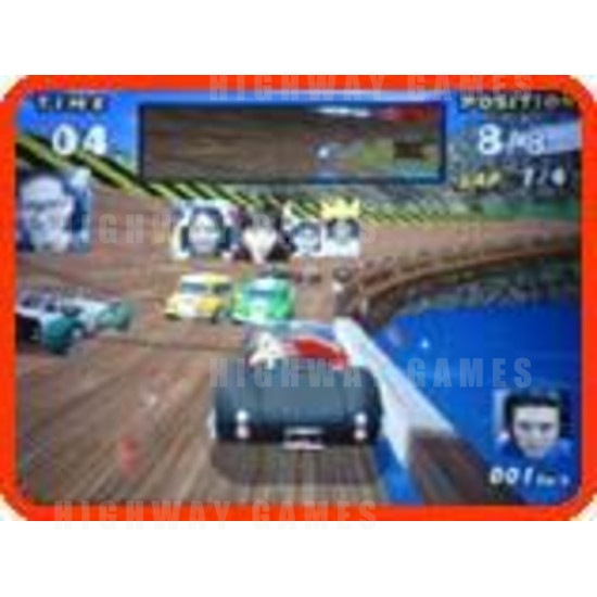 Race On Twin Arcade Machine - Screenshot