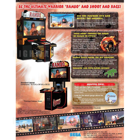 Rambo SD (US Make) - Brochure Back