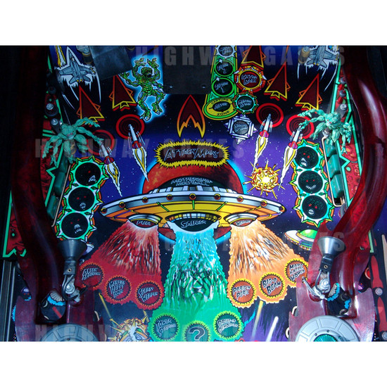 Revenge from Mars Pinball (1999) - Middle (Playfield)