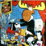 Adventures of Rocky and Bullwinkle and Friends Pinball (1993) - Back Glass