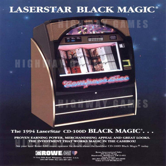 Rowe Laserstar CD100-D (100CD) - Brochure Front