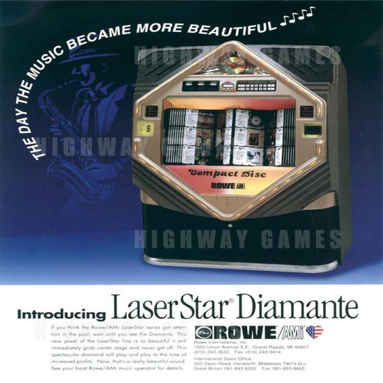 Rowe Laserstar Diamante CD100-E (100CD) - Duplicate - Brochure Front