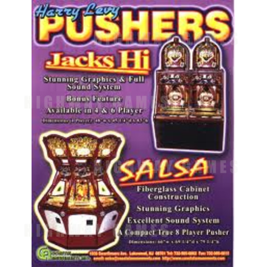 Salsa 8 Player Coin Pusher - Brochure