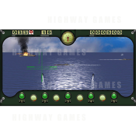 Sea Wolf: The Next Mission - Upright Arcade Model - Screenshot