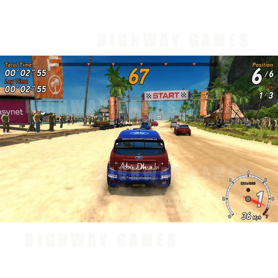 Sega Rally 3 DX Arcade Machine - Screenshot