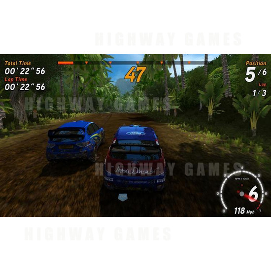 Sega Rally 3 DX Arcade Machine - Screenshot