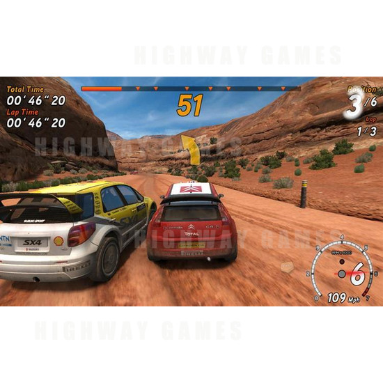 Sega Rally 3 DX Arcade Machine - Screenshot