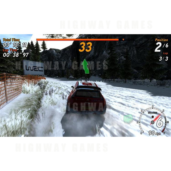 Sega Rally 3 DX Arcade Machine - Screenshot