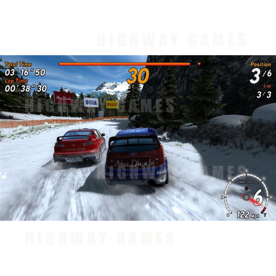 Sega Rally 3 DX Arcade Machine - Screenshot