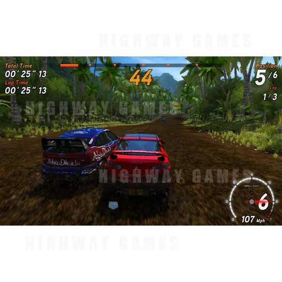 Sega Rally 3 DX Arcade Machine - Screenshot