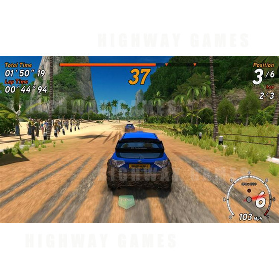 Sega Rally 3 DX Arcade Machine - Screenshot