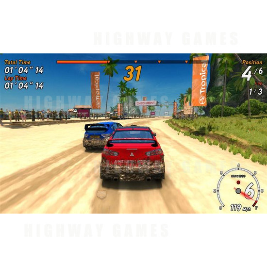 Sega Rally 3 DX Arcade Machine - Screenshot