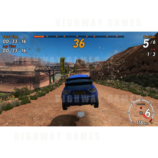 Sega Rally 3 DX Arcade Machine - Screenshot