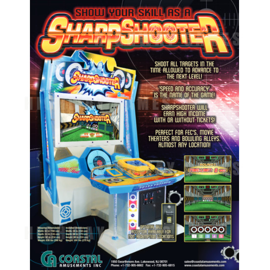 SharpShooter Arcade Machine - SharpShooter Arcade Machine Brochure