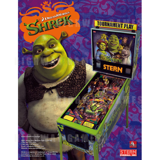 Shrek Pinball (2008) - Brochure Front