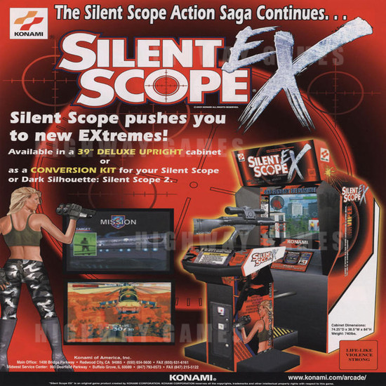 Silent Scope EX - Brochure Front