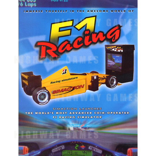 Simaction F1 Racing Simulator - Brochure Front