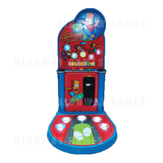 The Simpsons Skateboard Stomp Redemption Dance Game - The Simpsons Skateboard Stomp Cabinet