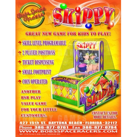 Skippy Ticket Redemption Kiddy Machine - Brochure