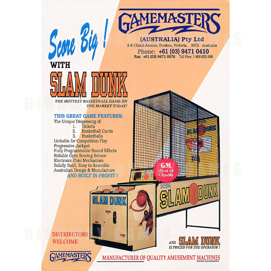 Slam Dunk (Gamemasters) - Brochure 1 182KB JPG