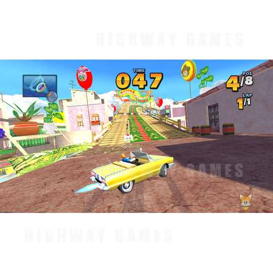 Sonic and Sega All-Stars Racing Twin Arcade Machine - Screenshot