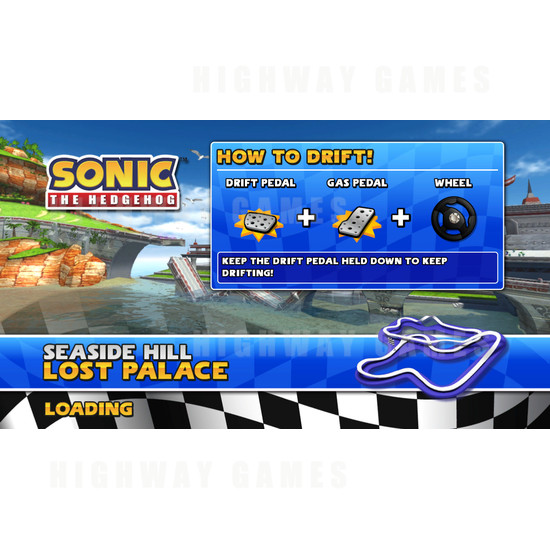 Sonic and Sega All-Stars Racing Twin Arcade Machine - Screenshot