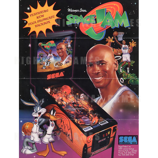 Space Jam Pinball (1997) - Brochure Front