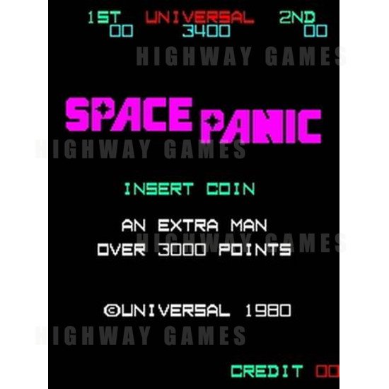 Space Panic - Title Screen 16KB JPG