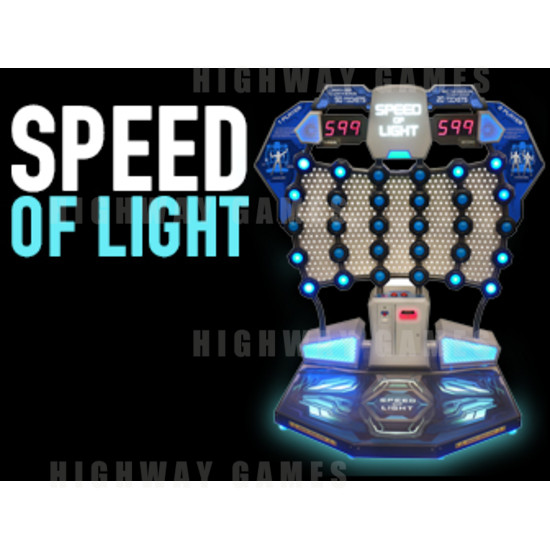 Speed of Light Arcade Machine - Speed of Light Cabinet and Logo