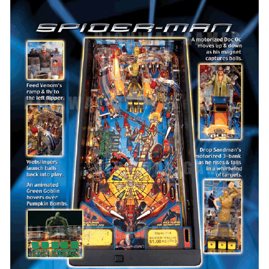 Spiderman Pinball (2007) - Brochure Back