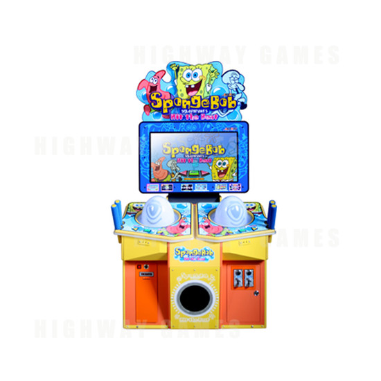 Spongebob: Hit the Beat Arcade Machine - Front View