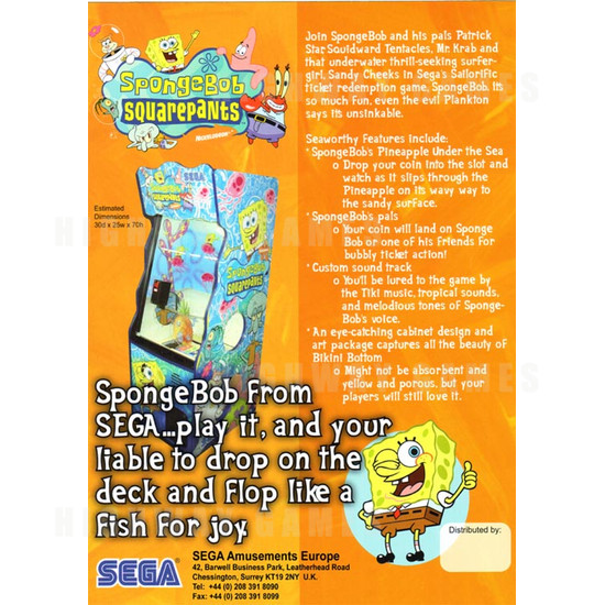 SpongeBob Squarepants - Brochure Back