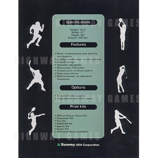 Sports Arena - Brochure Back