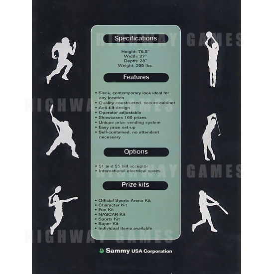 Sports Arena - Brochure Back