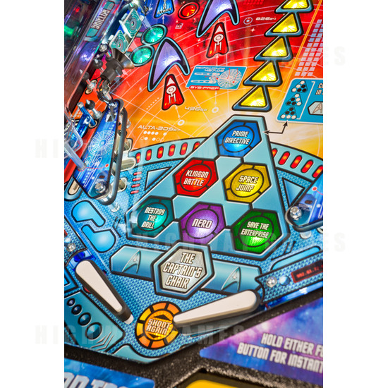 Star Trek Pro Pinball Machine - Playfield Detail