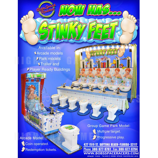 Stinky Feet Ticket Redemption Game - Brochure